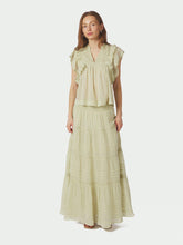 Indlæs billede til gallerivisning NEO NOIR Felicia Voile Skirt Pistachio