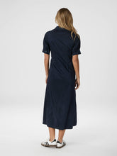 Indlæs billede til gallerivisning NEO NOIR Baia Poplin Dress Navy