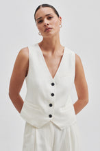 Indlæs billede til gallerivisning SECOND FEMALE Lino Waistcoat Antique White
