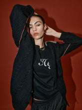 Indlæs billede til gallerivisning HEYANNO Rich Quilt Cardigan Black