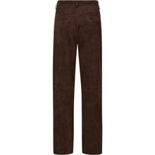 Indlæs billede til gallerivisning DEPECHE Cat Suede Straight Leg Dusty Brown