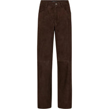 Indlæs billede til gallerivisning DEPECHE Cat Suede Straight Leg Dusty Brown