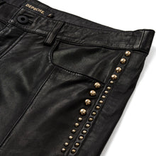 Indlæs billede til gallerivisning DEPECHE Cat MW Suede Straight Leg Pant Black
