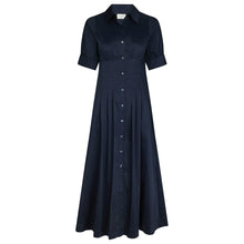 Indlæs billede til gallerivisning NEO NOIR Baia Poplin Dress Navy