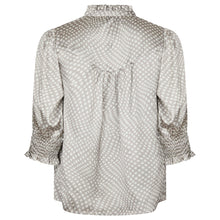 Indlæs billede til gallerivisning NEO NOIR Diana Vibrandt Dot Blouse Light Taupe
