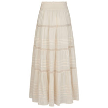 Indlæs billede til gallerivisning NEO NOIR Felicia Voile Skirt Ivory