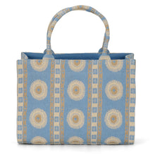 Indlæs billede til gallerivisning LUNA MOON Mid Tote Palma Aquamarine
