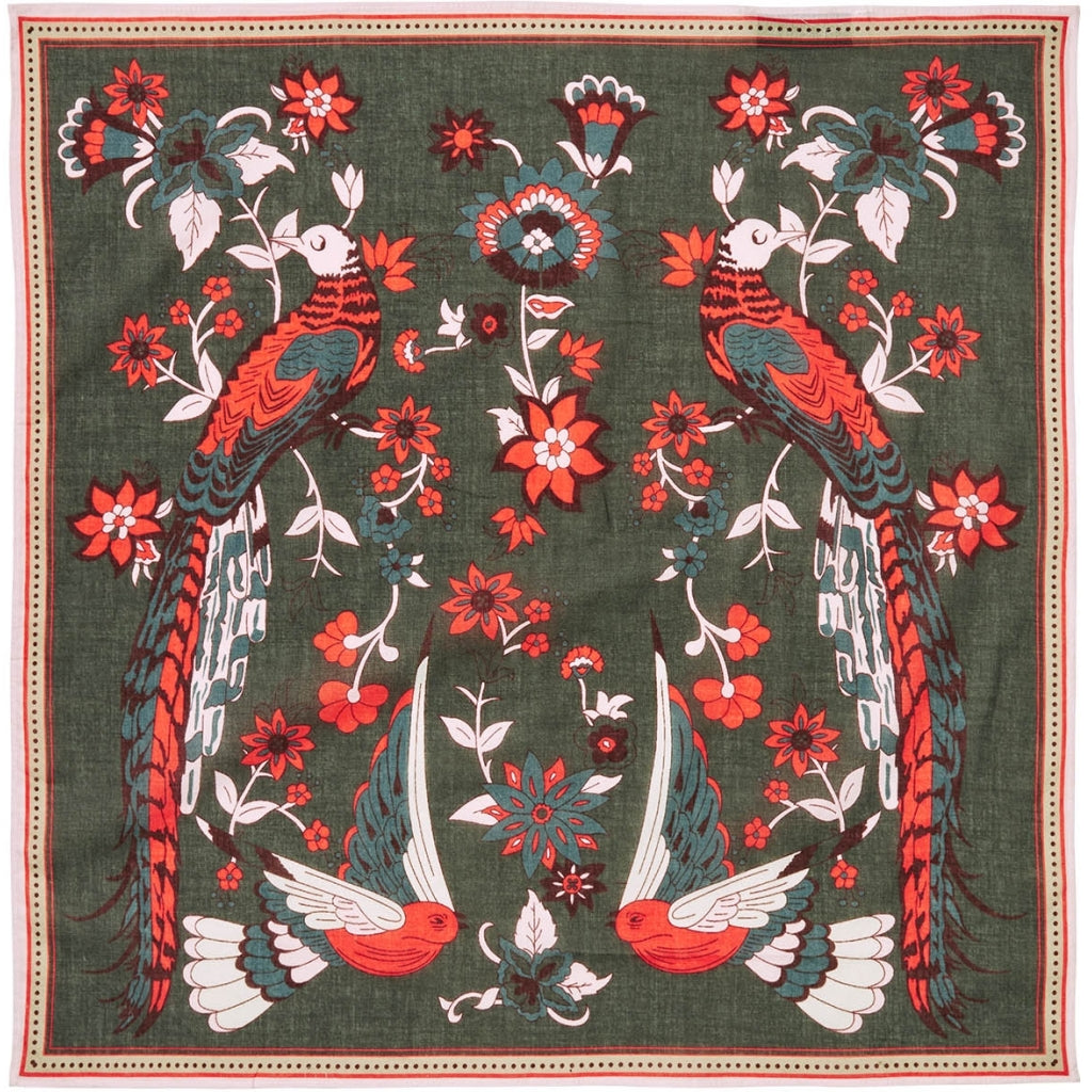 LOLLYS LAUNDRY Gardenbirds Scarf Black