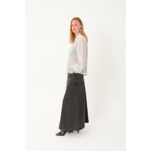 Indlæs billede til gallerivisning LOLLYS LAUNDRY Luna Maxi Skirt Washed Black
