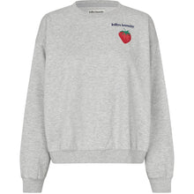 Indlæs billede til gallerivisning LOLLYS LAUNDRY Sydney Strawberry Sweatshirt Light Grey
