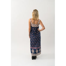 Indlæs billede til gallerivisning LOLLYS LAUNDRY Kia Maxi Dress SL Dark Blue
