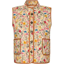 Indlæs billede til gallerivisning LOLLYS LAUNDRY Cairo Quilted Vest Flower Print
