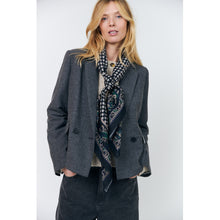 Indlæs billede til gallerivisning LOLLYS LAUNDRY Antonella Short Blazer Dark Grey
