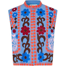 Indlæs billede til gallerivisning LOLLYS LAUNDRY Bin Vest Sl Blue
