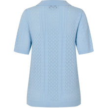 Indlæs billede til gallerivisning LOLLYS LAUNDRY Alaia Polo Knit S/S Light Blue

