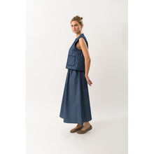 Indlæs billede til gallerivisning LOLLYS LAUNDRY Akanell Maxi Skirt Dark Blue
