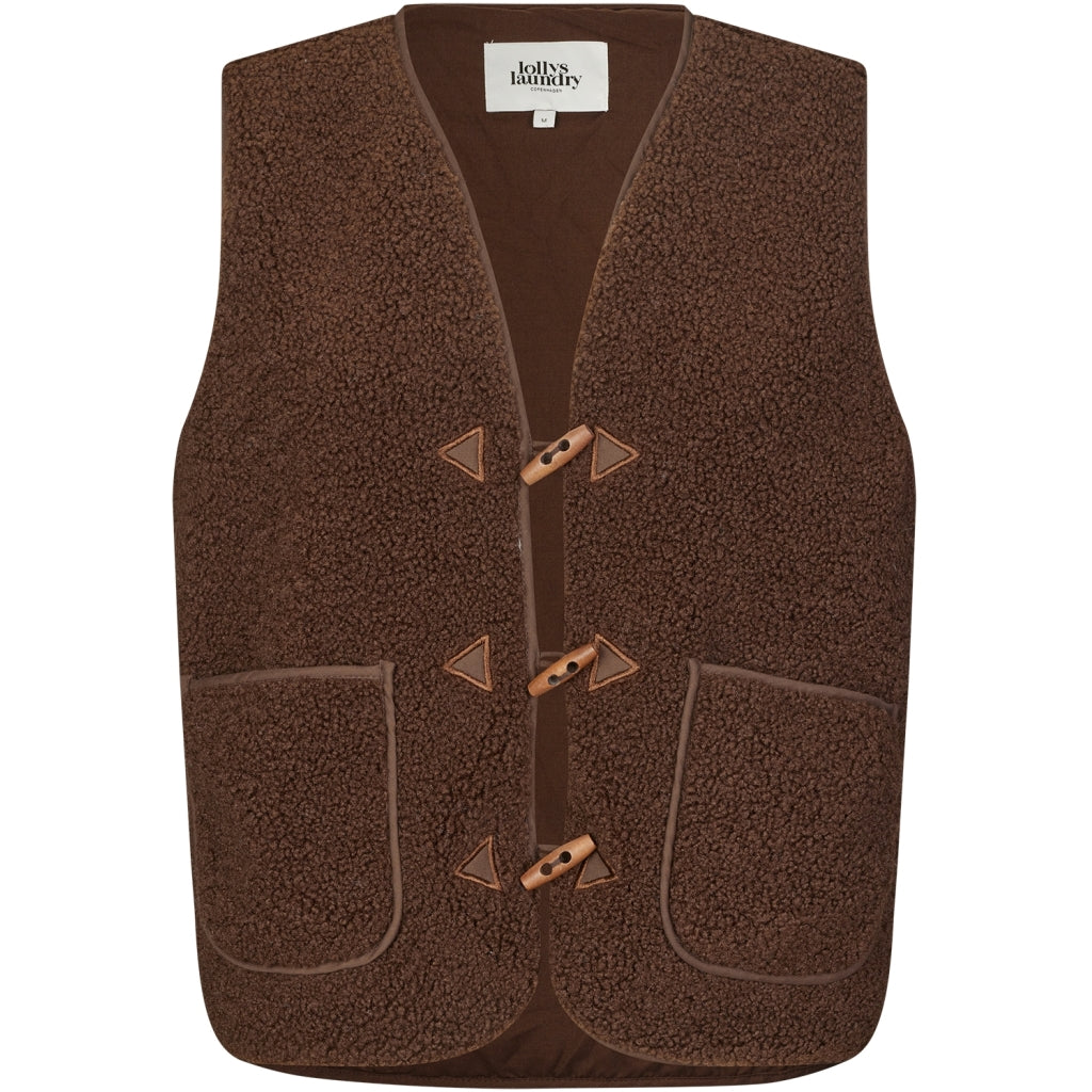 LOLLYS LAUNDRY Hugo Vest Dark Mocca
