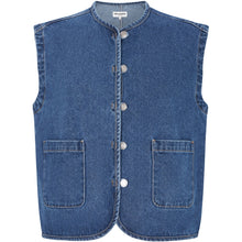 Indlæs billede til gallerivisning LOLLYS AUNDRY Abbey Vest Sl Dark Blue
