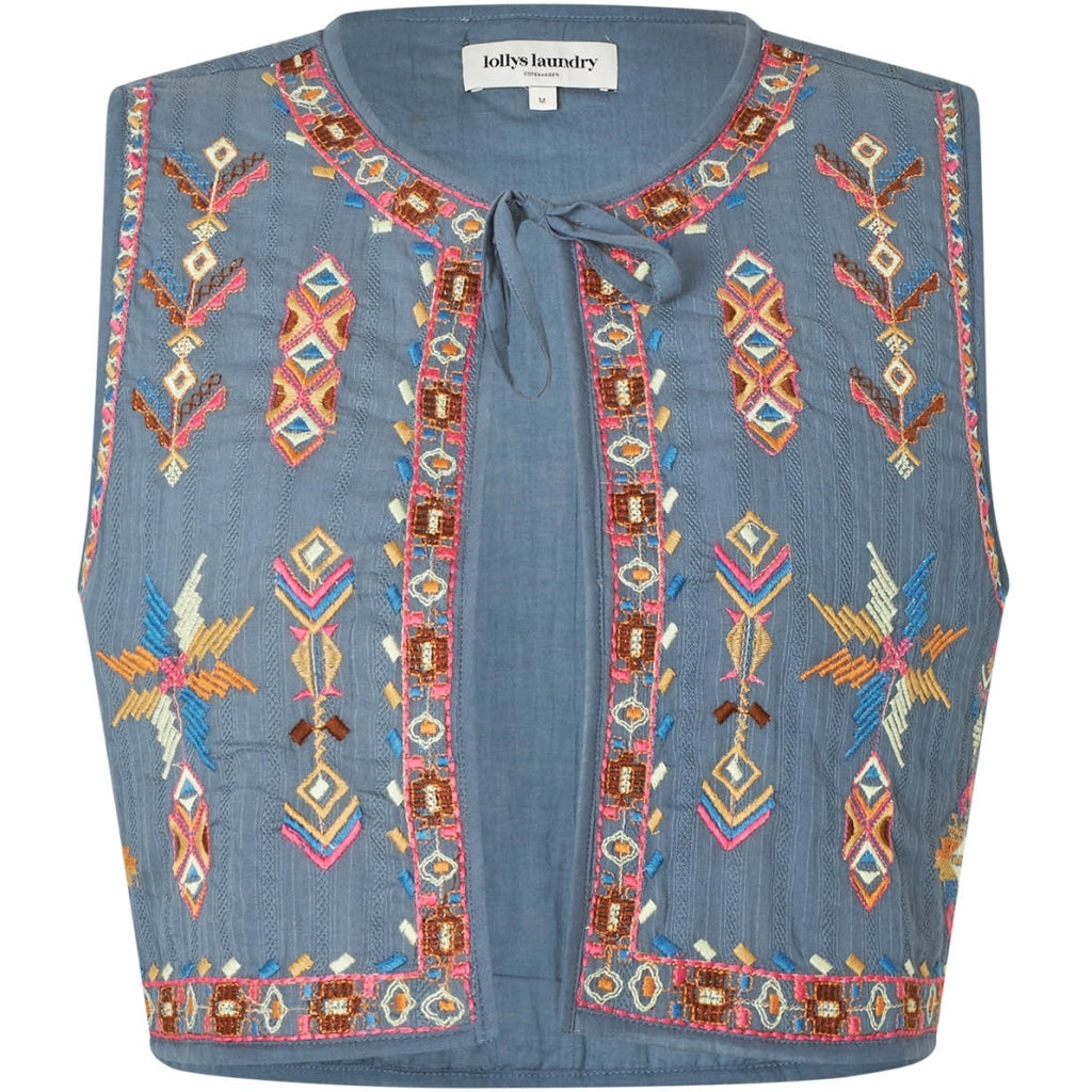 LOLLYS LAUNDRY llsa Vest Dusty Blue