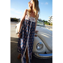 Indlæs billede til gallerivisning LOLLYS LAUNDRY Kia Maxi Dress SL Dark Blue
