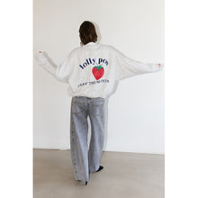 Indlæs billede til gallerivisning LOLLYS LAUNDRY Sydney Strawberry Sweatshirt Light Grey
