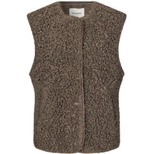 Indlæs billede til gallerivisning LOLLYS LAUNDRY Vadal Vest SL Dark Mocca
