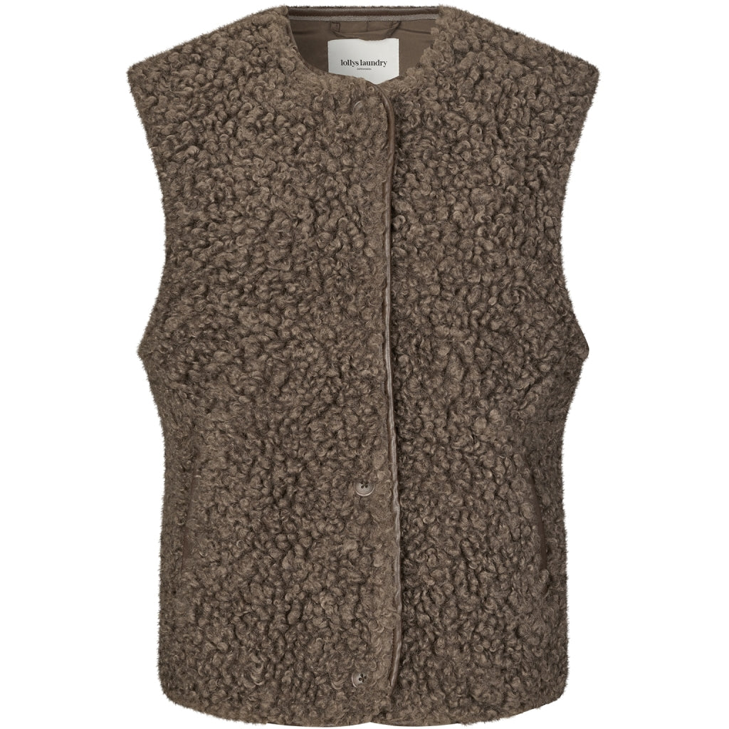 LOLLYS LAUNDRY Vadal Vest SL Dark Mocca