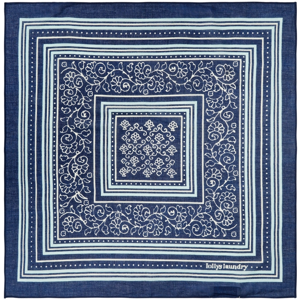LOLLYS LAUNDRY Hemlock Bandana Dark Blue