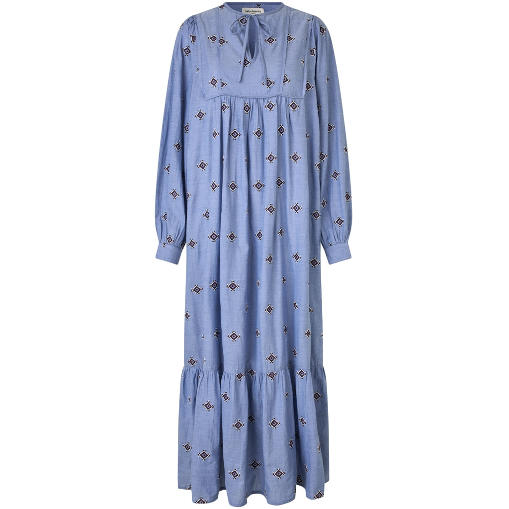LOLLYS LAUNDRY Latour Maxi Dress Ls Light Blue
