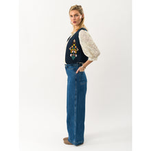 Indlæs billede til gallerivisning LOLLYS LAUNDRY Mist Vest SL Dark Blue
