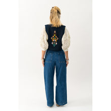 Indlæs billede til gallerivisning LOLLYS LAUNDRY Mist Vest SL Dark Blue
