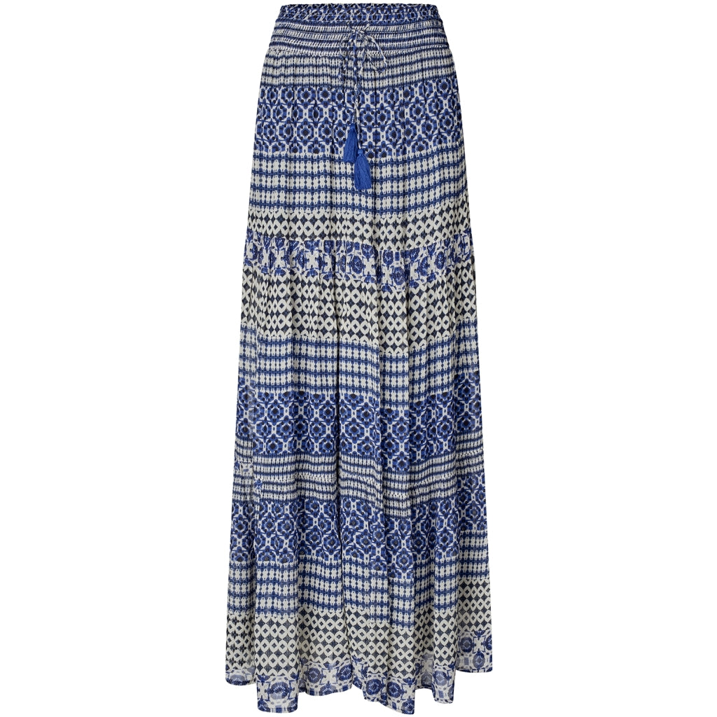 LOLLYS LAUNDRY Diamond Maxi Skirt Blue