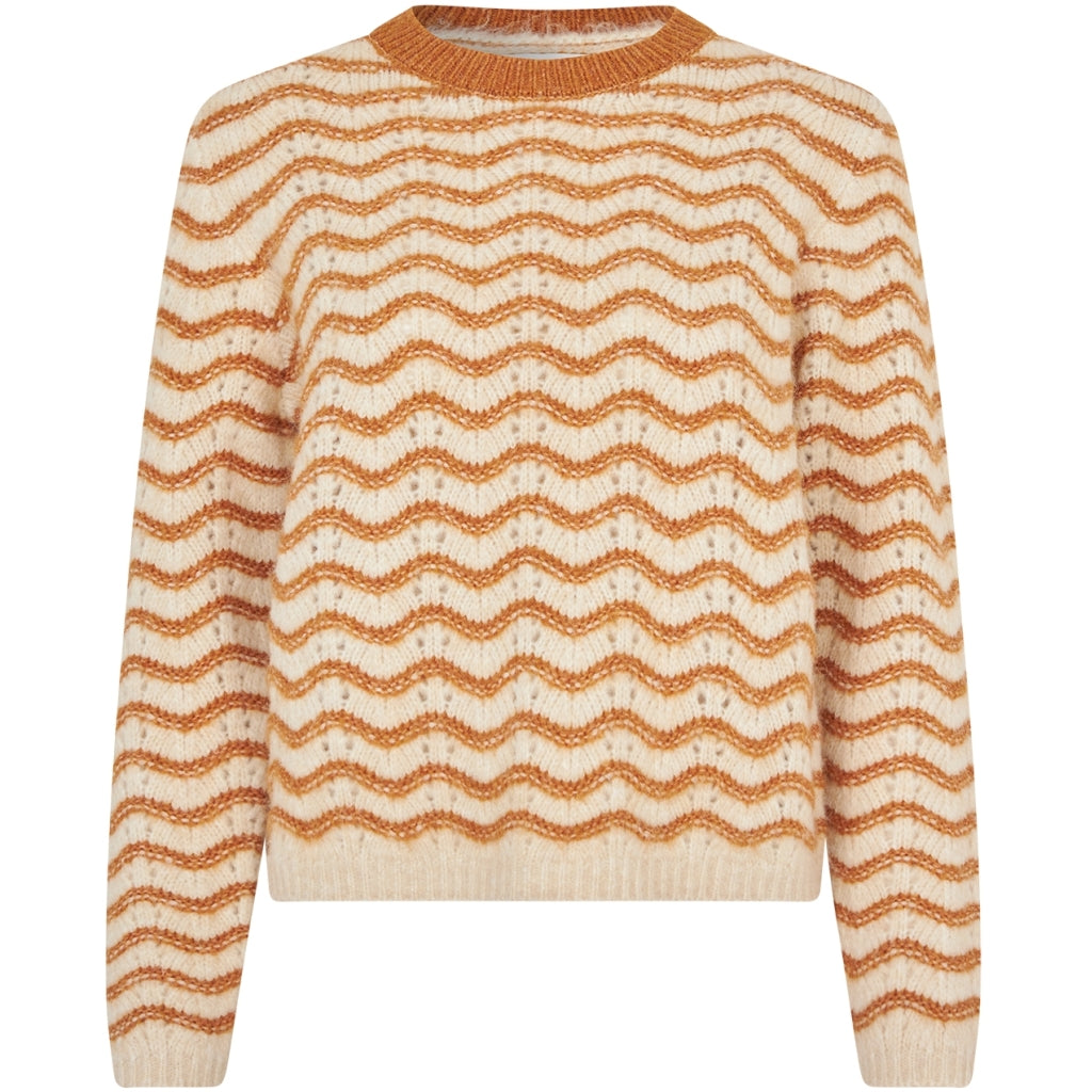 LOLLYS LAUNDRY Lano Jumper Knit LS Camel