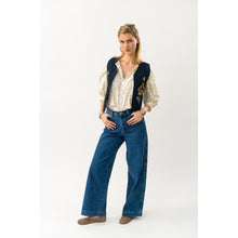 Indlæs billede til gallerivisning LOLLYS LAUNDRY Mist Vest SL Dark Blue

