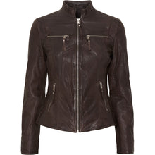 Indlæs billede til gallerivisning NOTYZ Biker Jacket W. Collar Almond Brown
