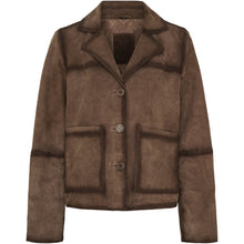 Indlæs billede til gallerivisning NOTYZ 11449 Suede Blazer Jacket Coffee Brown

