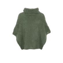 Indlæs billede til gallerivisning BLACK COLOUR Bcbjoerk Roll Neck Poncho Army
