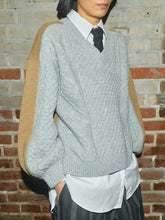 Indlæs billede til gallerivisning MOS MOSH Beth Ottili V-Neck Knit Grey Melange
