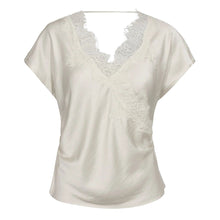 Indlæs billede til gallerivisning CO' COUTURE Idun Lace SS Blouse Off White
