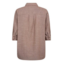 Indlæs billede til gallerivisning CO' COUTURE Jiho Stripe SS Shirt Brown
