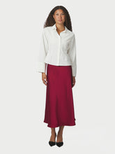 Indlæs billede til gallerivisning NEO NOIR Bovary Skirt Dark Red
