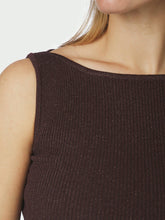 Indlæs billede til gallerivisning NEO NOIR Talia Glitter Knit Top Burgundy
