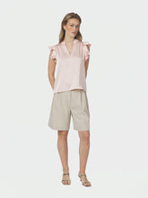 Indlæs billede til gallerivisning NEO NOIR Stella Heavy Sateen Blouse Light Pink

