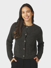 Indlæs billede til gallerivisning NEO NOIR Elbie Knit Cardigan Antracit

