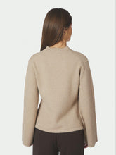 Indlæs billede til gallerivisning NEO NOIR Pixie Knit Cardigan Warm Grey
