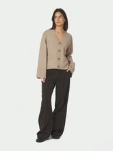 Indlæs billede til gallerivisning NEO NOIR Pixie Knit Cardigan Warm Grey
