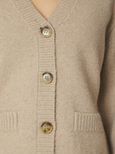 Indlæs billede til gallerivisning NEO NOIR Pixie Knit Cardigan Warm Grey
