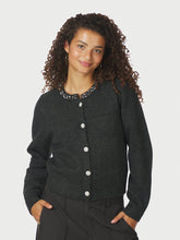Indlæs billede til gallerivisning NEO NOIR Marie Stone Cardigan Antracit
