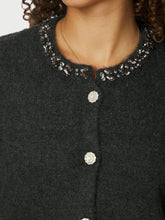 Indlæs billede til gallerivisning NEO NOIR Marie Stone Cardigan Antracit
