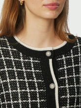 Indlæs billede til gallerivisning NEO NOIR Doro Stitch Knit Cardigan Black
